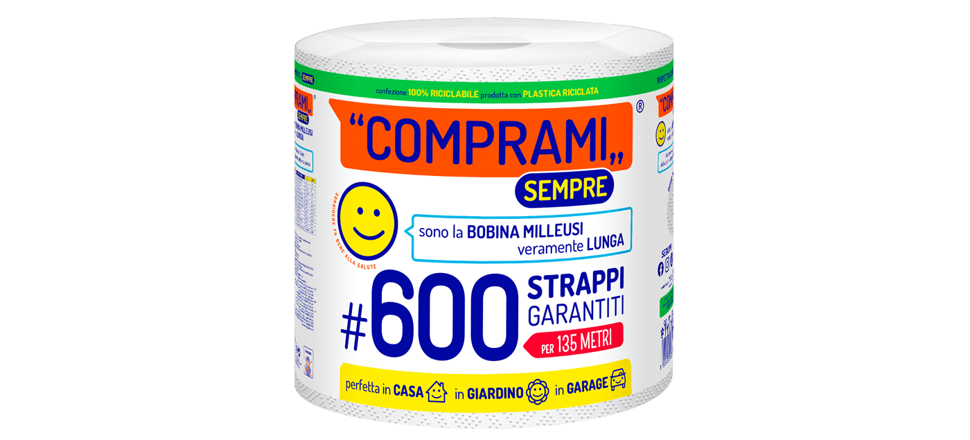 Sempre - Bobina - 1 rotolo - 600 strappi - 2 veli