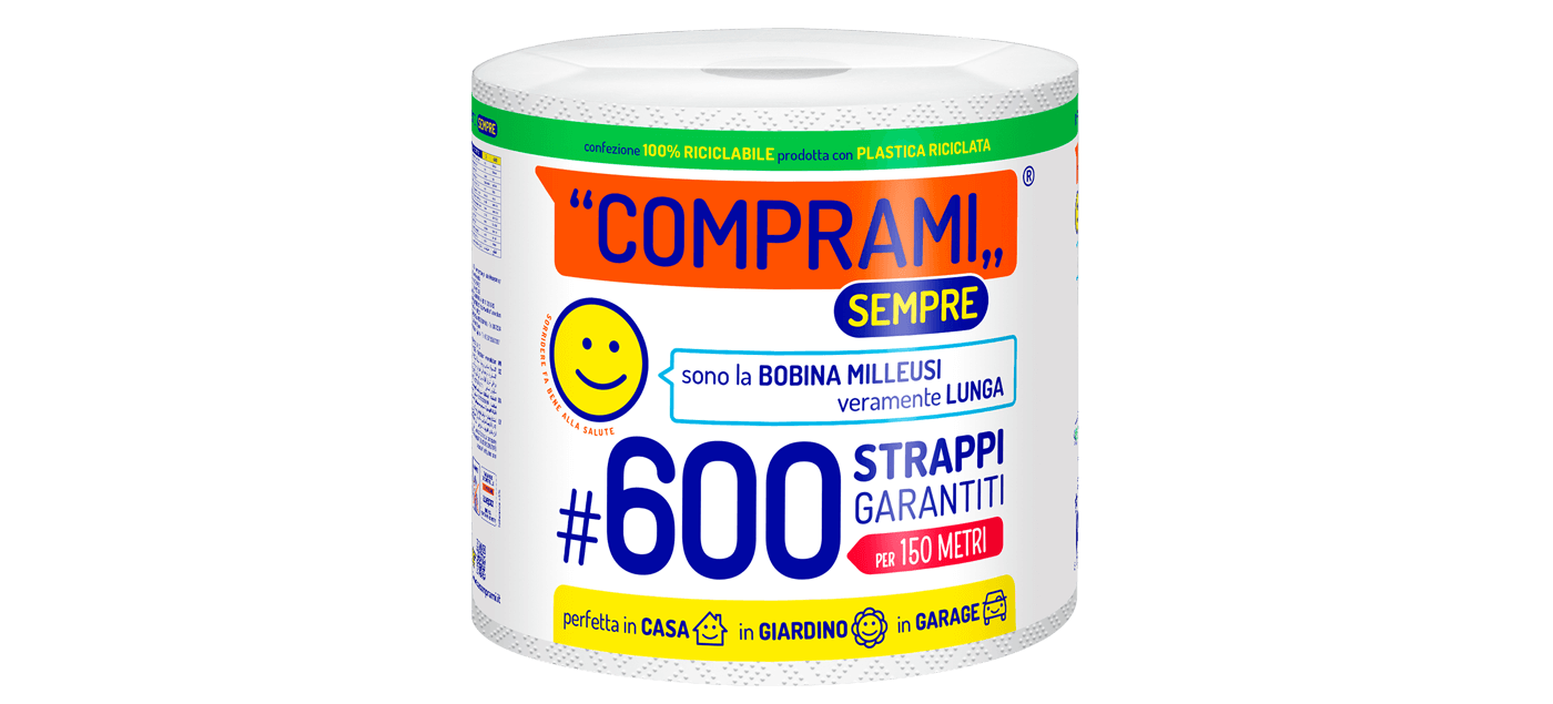 Sempre - Bobina - 1 rotolo - 600 strappi - 2 veli