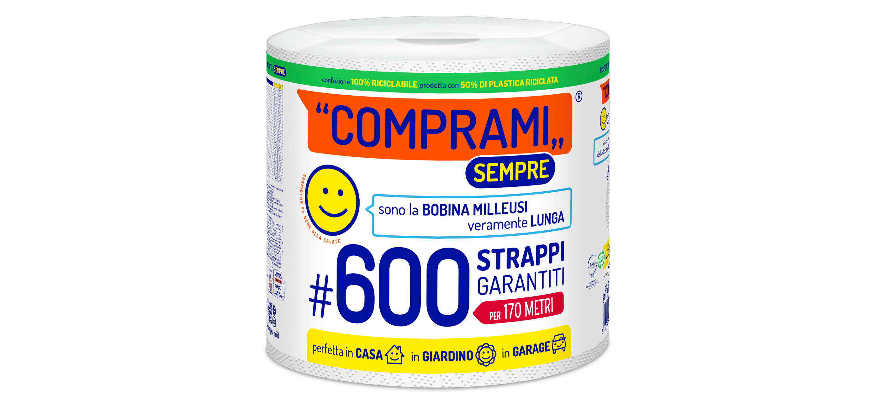 Sempre - Bobina - 1 rotolo - 600 strappi - 2 veli